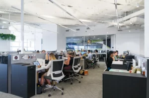 Waterman Dedicated Desk 2 Rows of Dedicated Desks for Large Teams