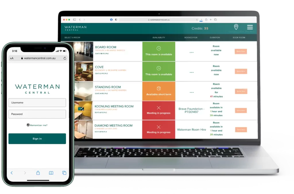 Virtual Office 7 Waterman Central Booking Platform
