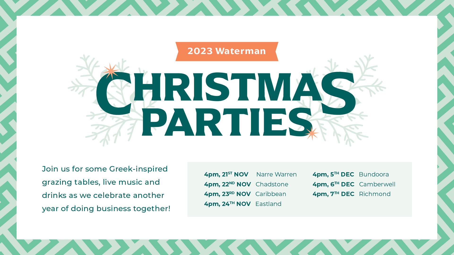 Waterman Christmas Parties