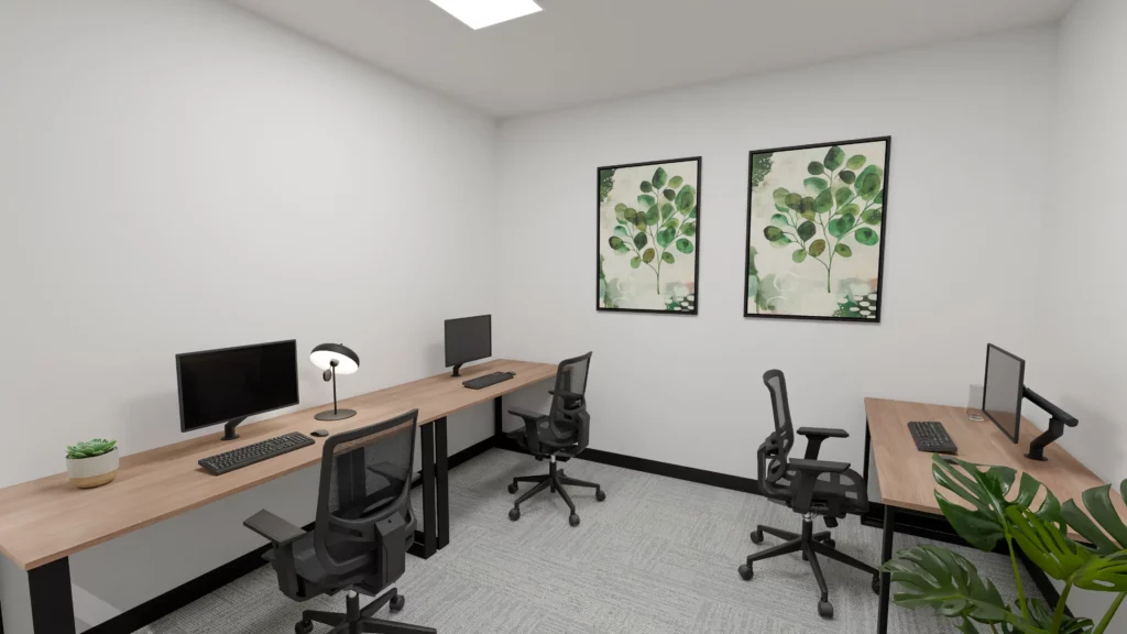 Clayton Suite 01 3 Person Office Space