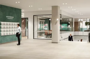 Waterman Clayton Lobby Render