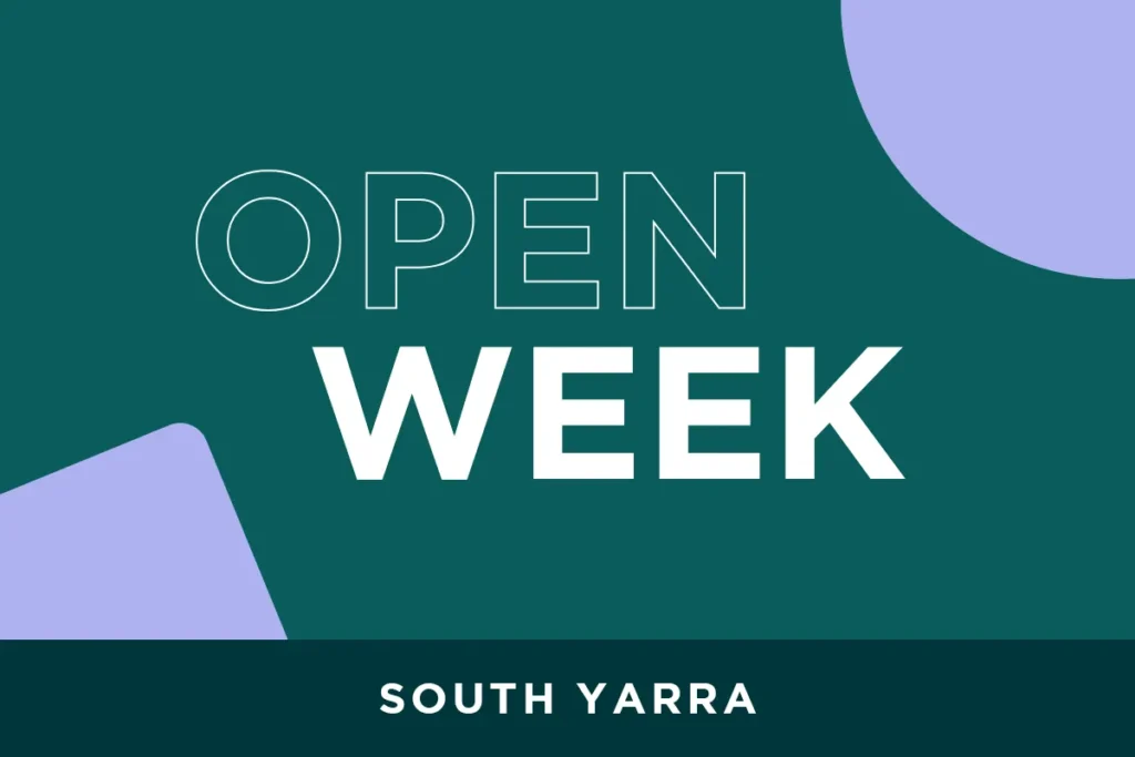 South Yarra Open Week Waterman Events