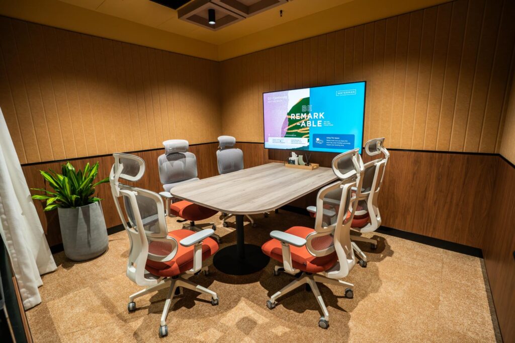 5-Person Meeting Room Hire in Melbourne CBD - Centreway Meeting Room at Waterman Collins Street Coworking Centre