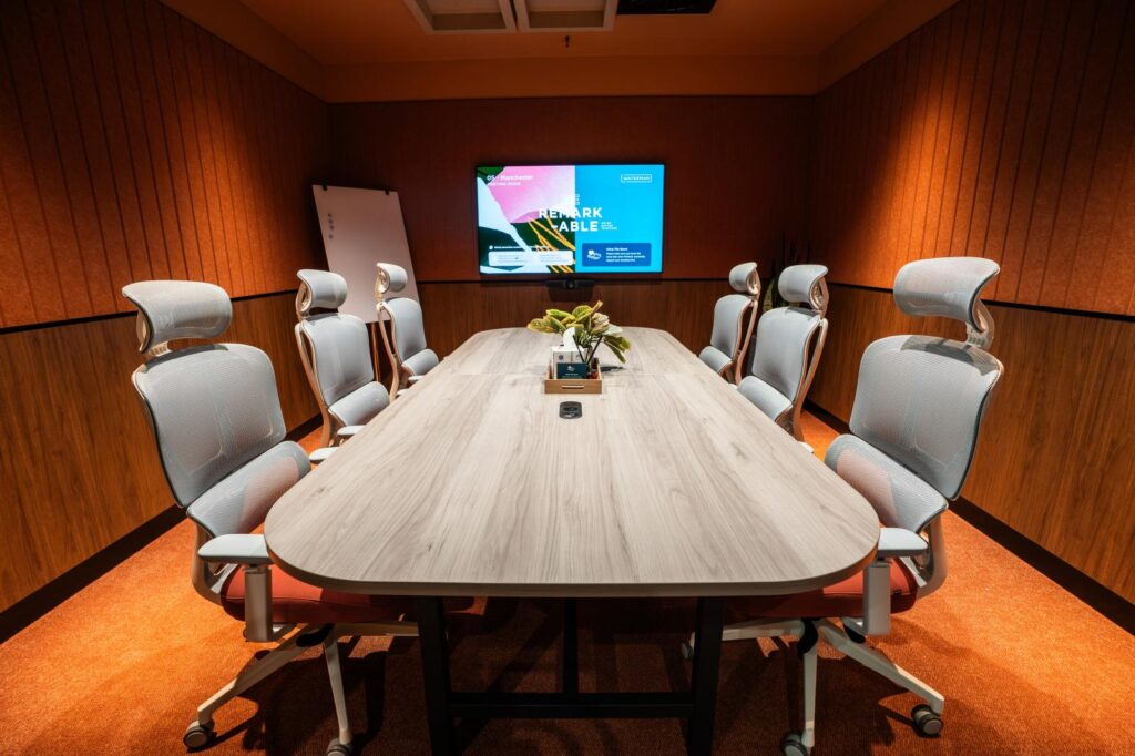 Premium 6 Person Meeting Room Hire Melbourne CBD - Manchester Meeting Room at Waterman Collins Street