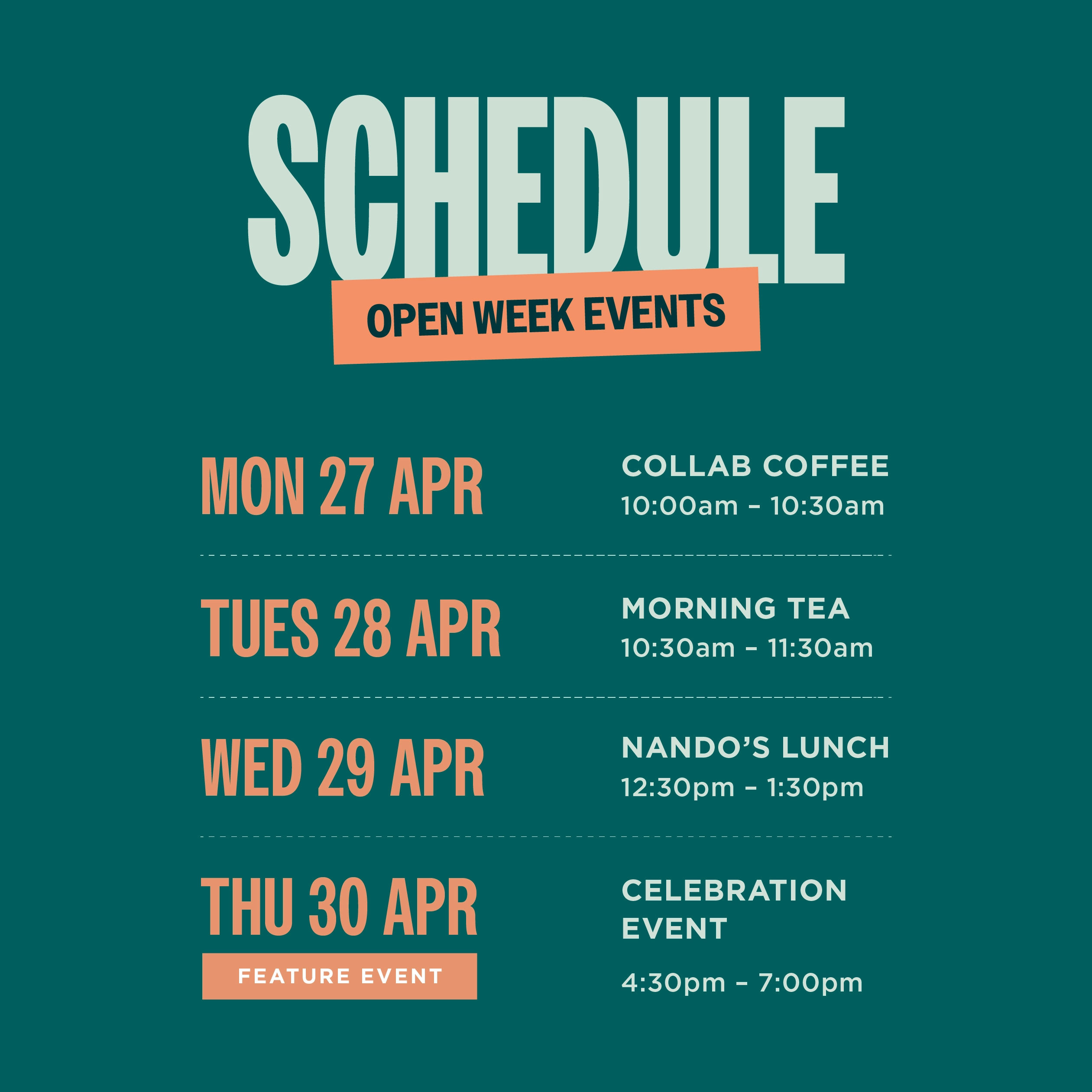 Website Event Banner Schedule Website Event Banner Schedule