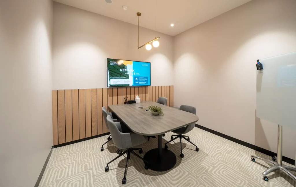 Harrow 4 Person Meeting Room for Hire in Box Hill at Waterman Workspaces