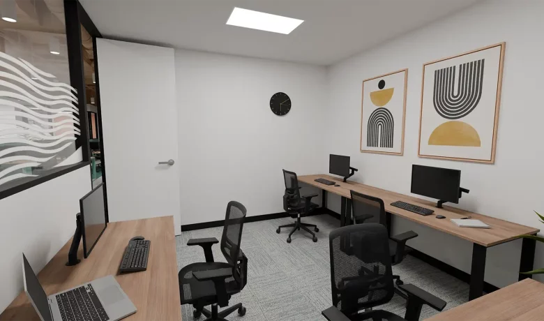Clayton Suite 03 4 Person Office Space
