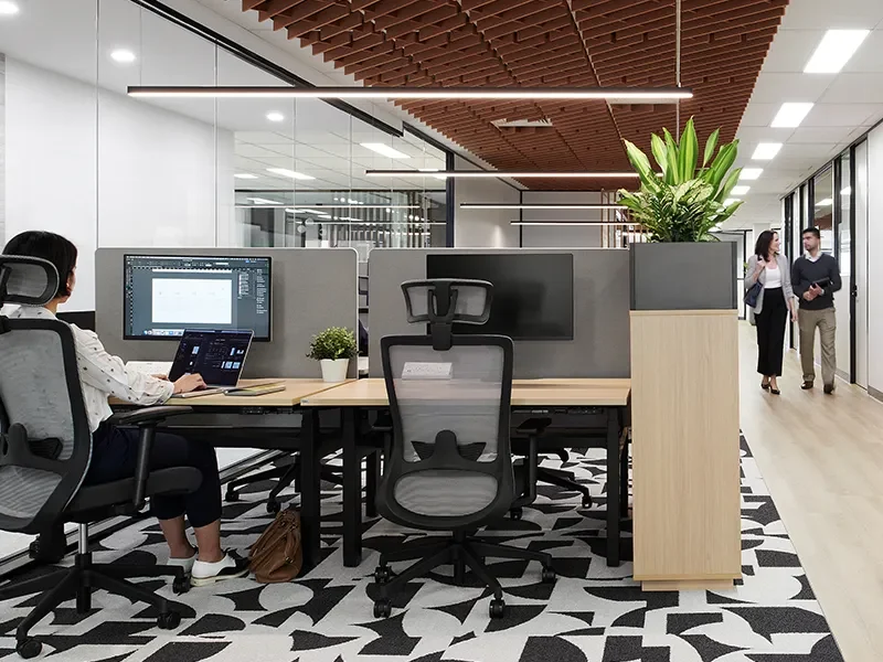 Generous Desk Space