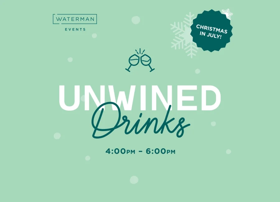 Unwind Drinks Christmas in July Waterman Event