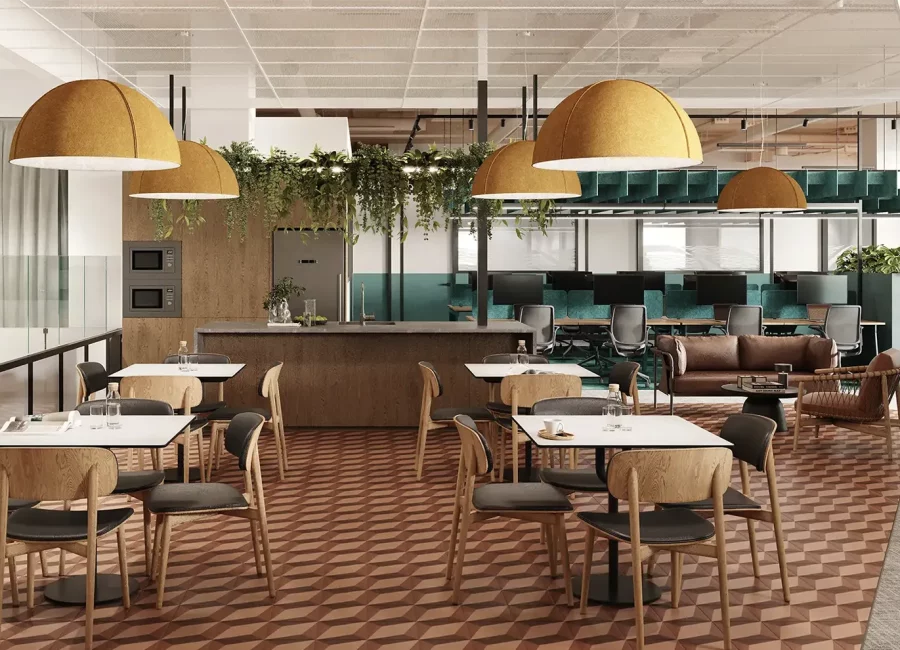Waterman Clayton Communal Kitchen Render
