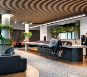 Waterman Coworking Membership Kitchen Breakout Space at Eastland